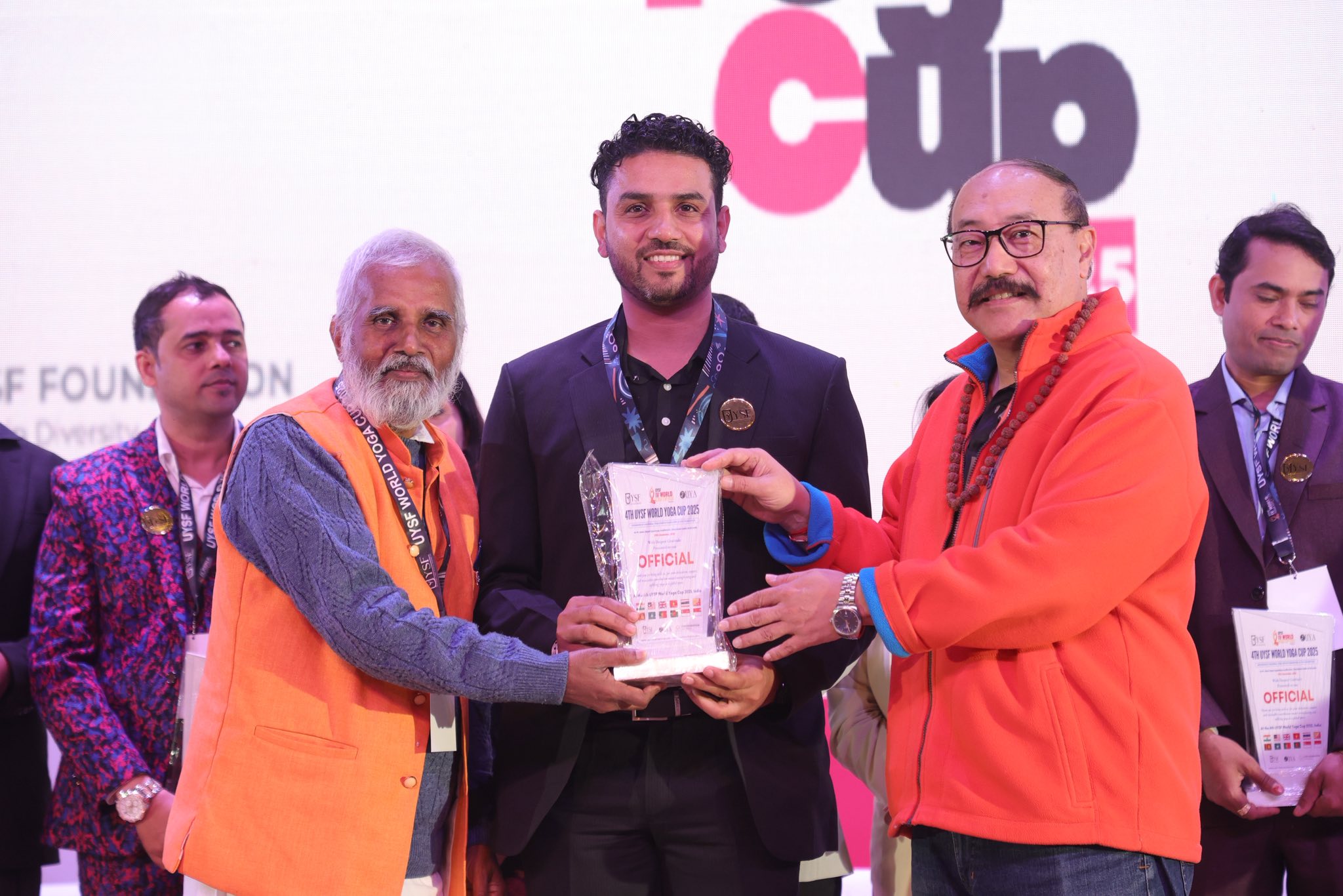 World Yoga Cup award ceremony